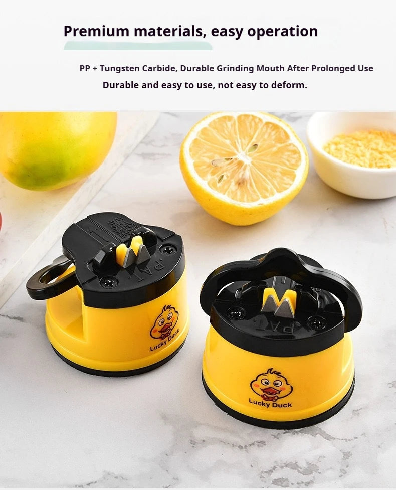 Mini Suction Cup Duck Sharpeners Creative Knife Sharpener