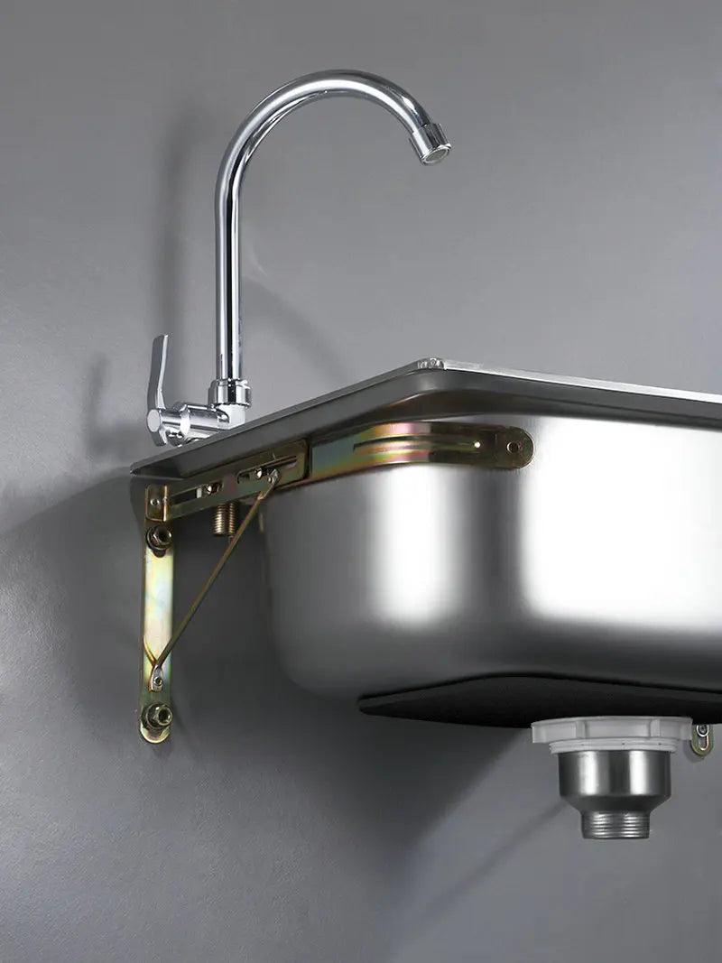 Wall-Mounted Sus304 Stainless Steel Washing Pool Sink Hand