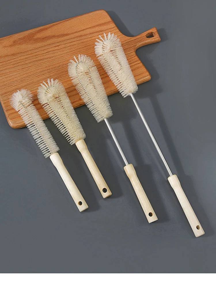 Wooden Bottle Cleaning Brush Long Handle Washing Brush