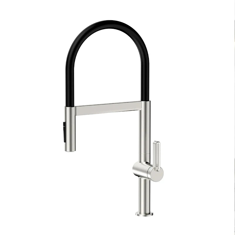 Vgx Brushed Faucet Sink Faucets Rubber Pull Down