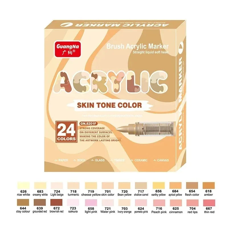 Guangna 12/360/408 Colors Acrylic Paint Pen Markers Acrylic