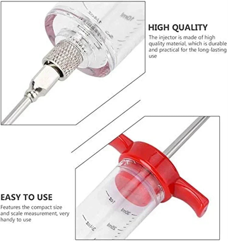 Meat Injector Syringe Marinade Flavor Injector Marinade Injector