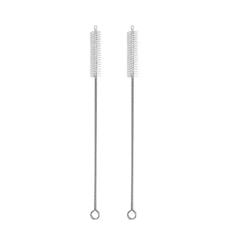 2-10Pcs Drinking Straw Cleaning Brush Kit tube brush Nylon Stainless Steel Long Handle Cleaning Brushes  for Baby Cup Bottles