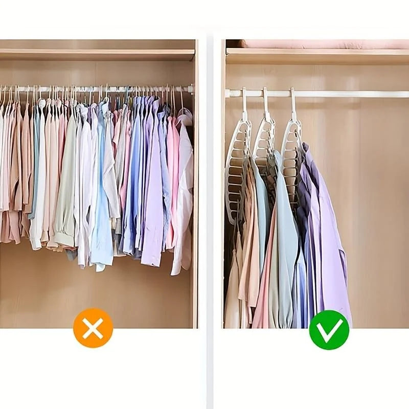 1/2pcs Space Saving Multi-Hole Clothes Hanger Dorm