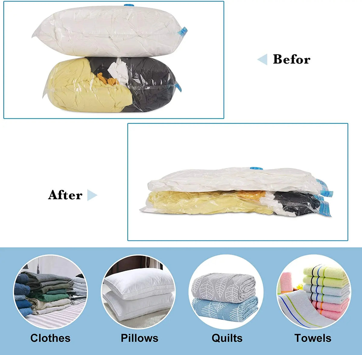 Travel Vacuum Compression Bags Thickened Vacuum Storage Bag