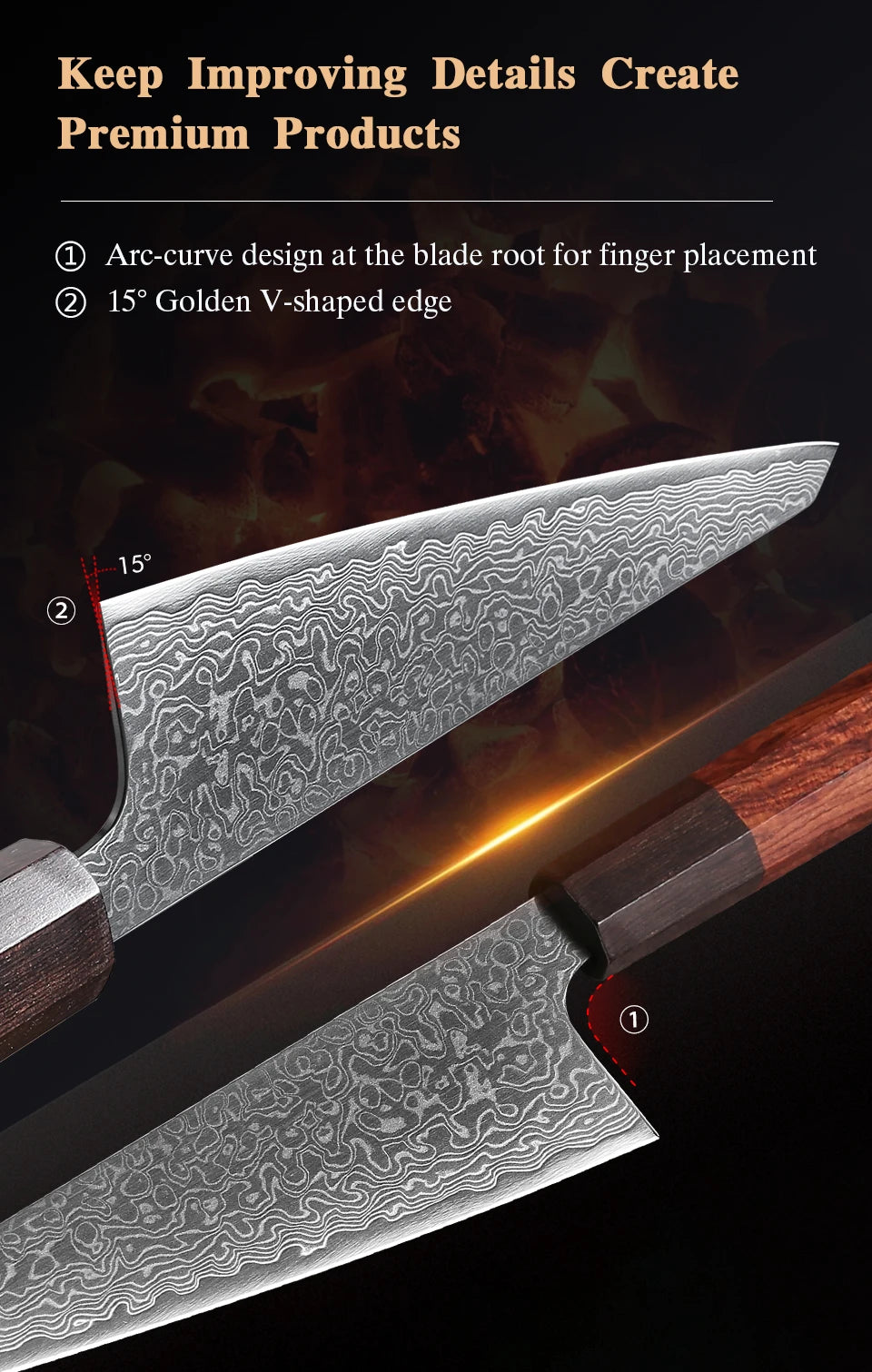 6-Inch Japanese Handmade Honesuki Chef Knife Damascus Steel
