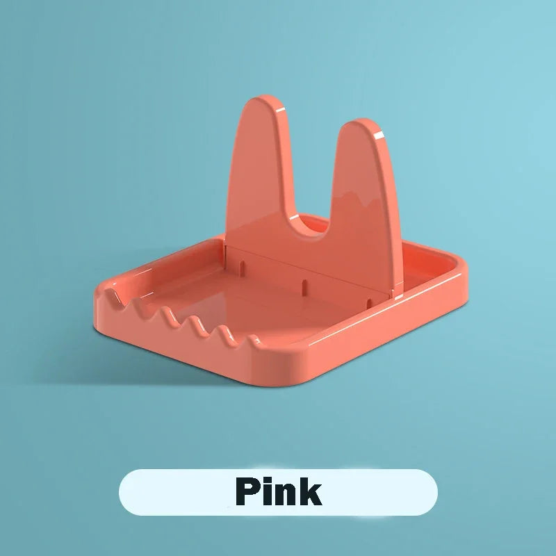 Foldable Pot Lid Rack Plastic Spoon Holder Fork