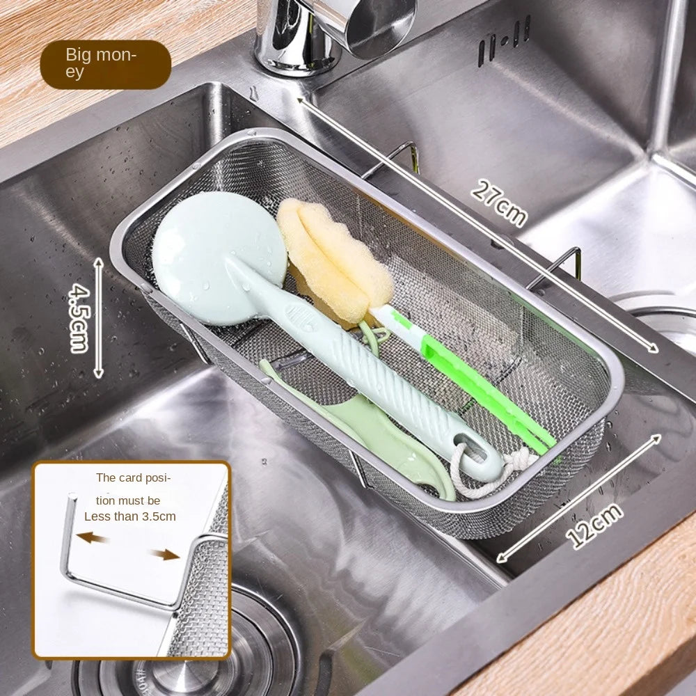 Helper Sink Drain Basket Hanging Type Storage Drying