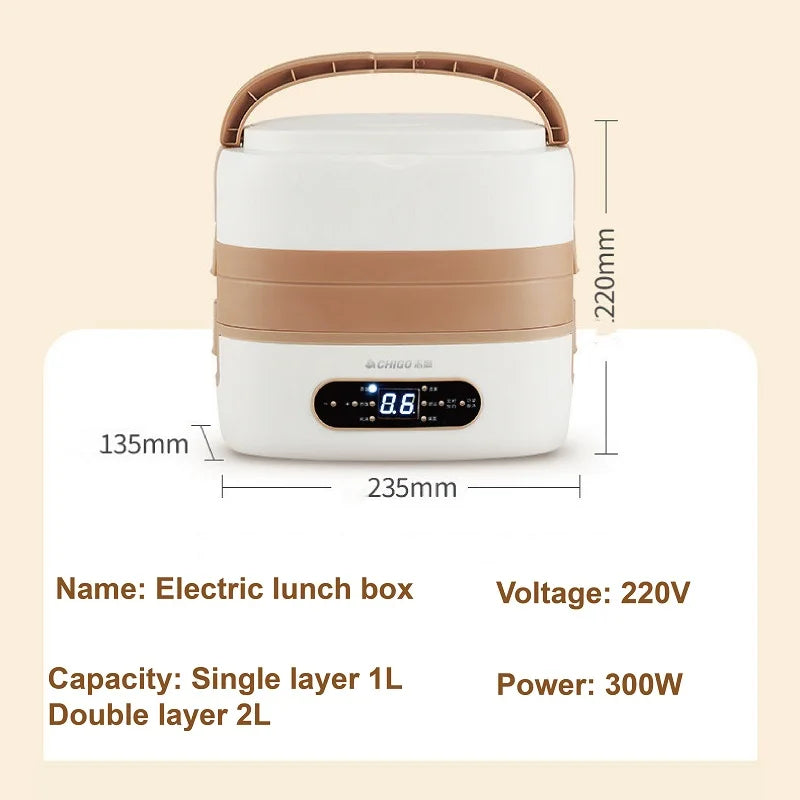 2l Smart Electric Lunch Box Heating Lunch Box