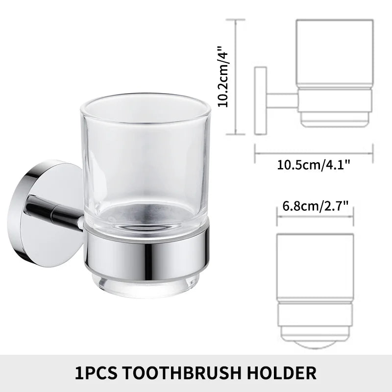 Bathroom Towel Rack Shelf Paper Holder Stainless Steel