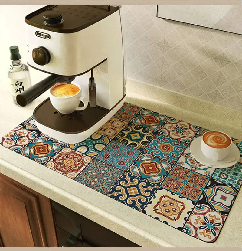Coffee Machine Drain Pad Super Absorbent Dish Drying