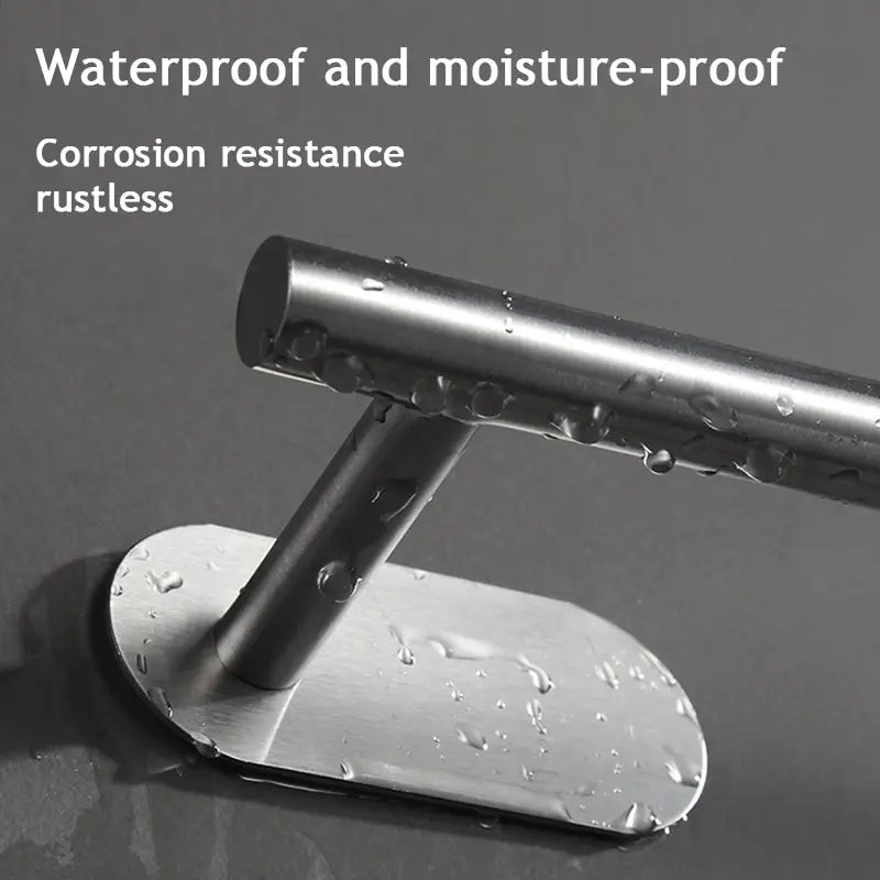 1pc Stainless Steel Paper Towel Holder No Punch