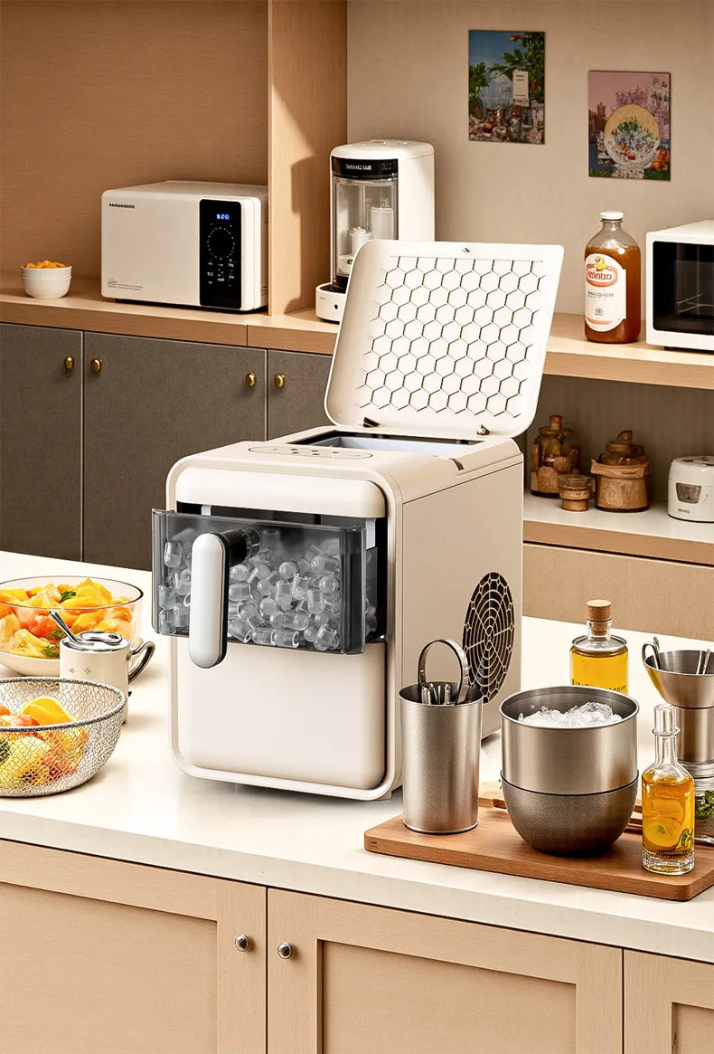 Mini Automatic Ice Maker Machine Compact Dorm/Office/Caf 15kg