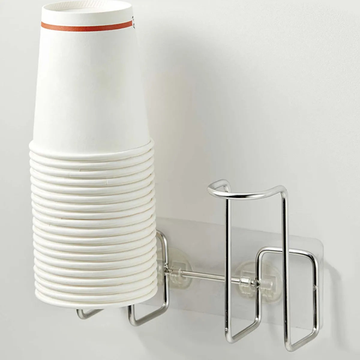 Wall Mounted Stainless Steel Disposable Cup Holder Water