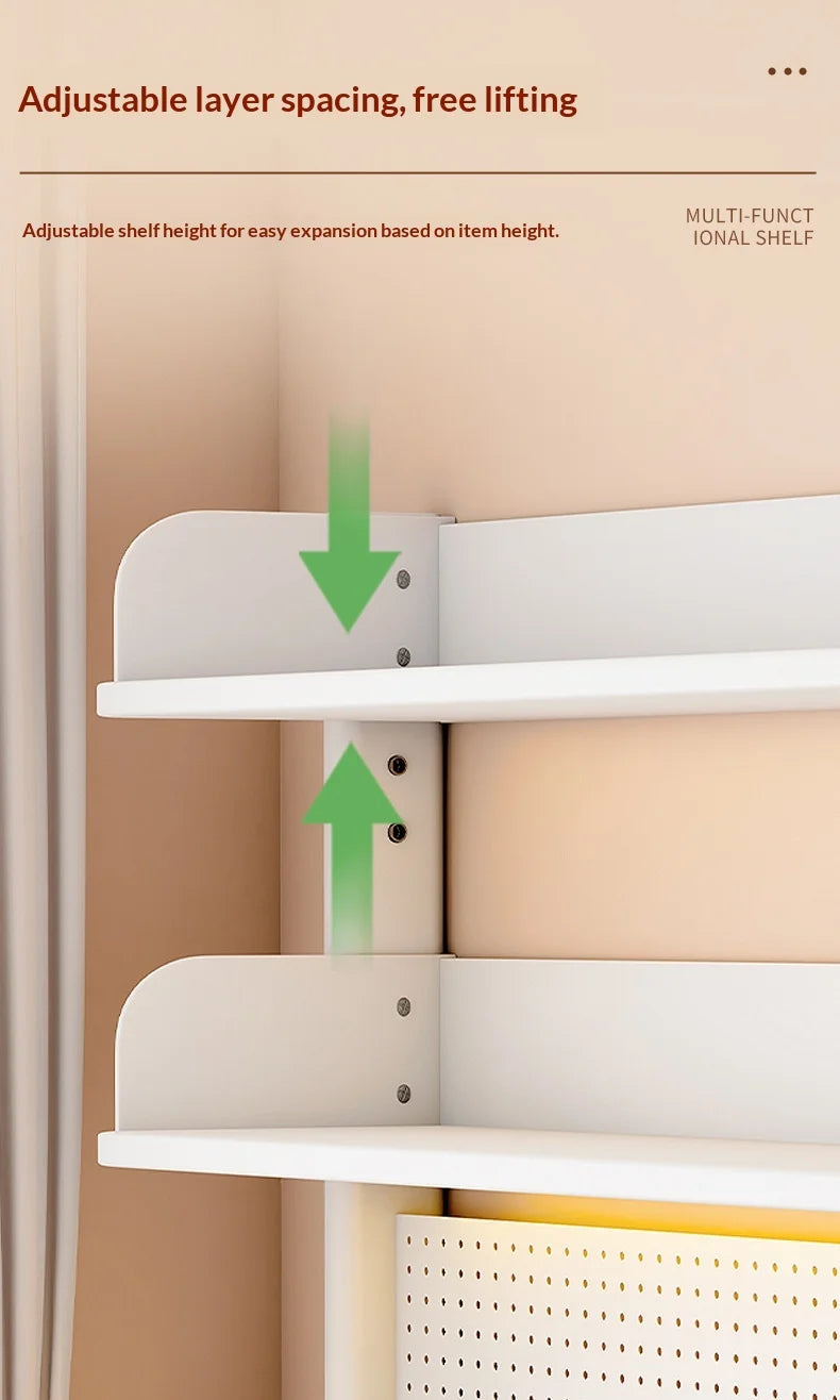 Desktop Storage Rack Pegboard Desk Organizer Shelfcomputer