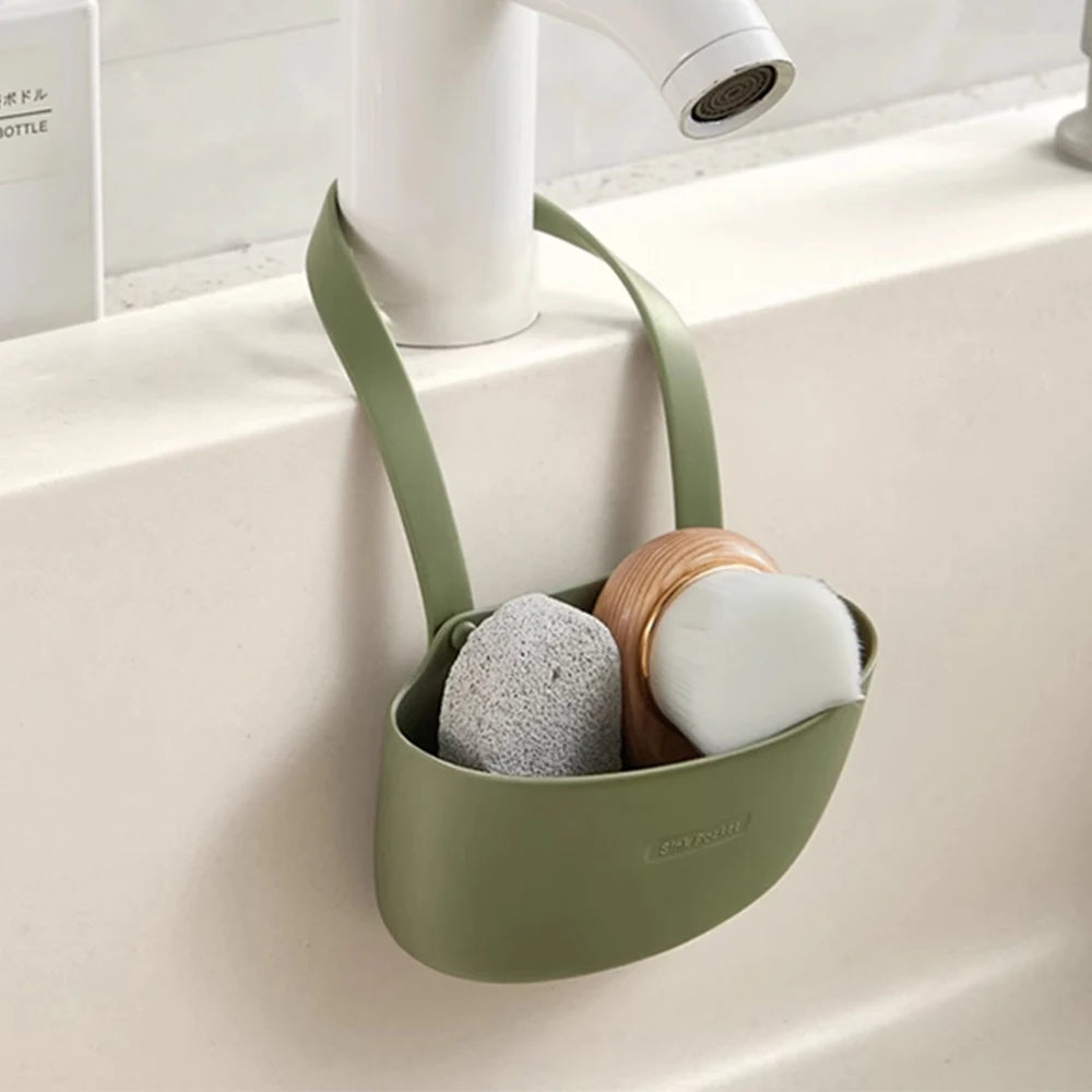 Silicone Sink Holder Sponge Bag Drain Water Basket