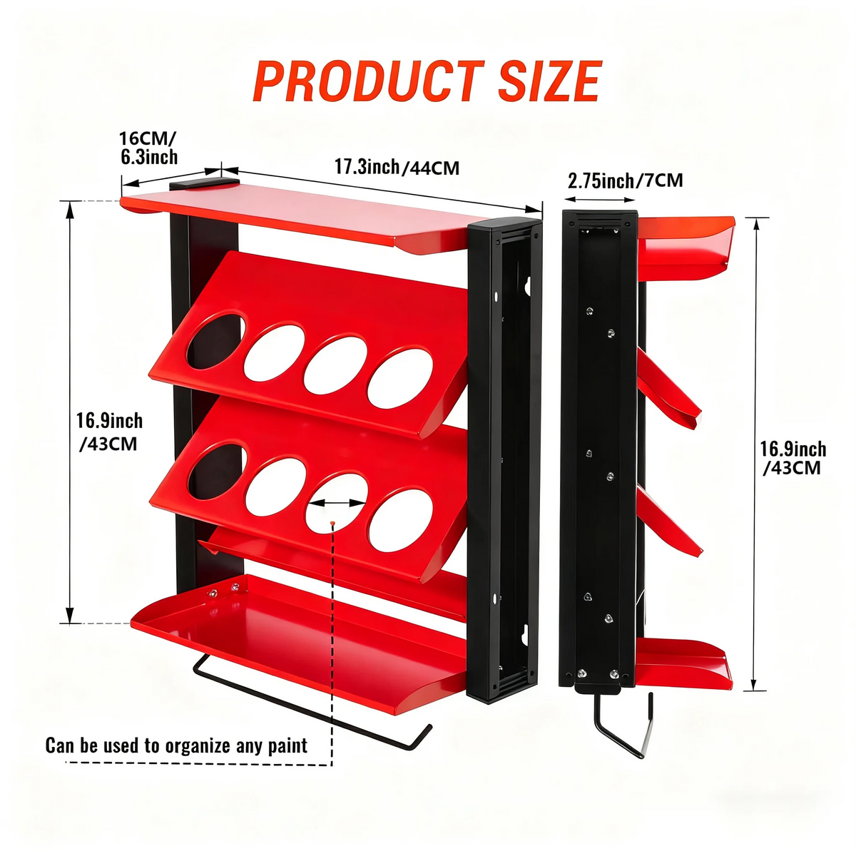 Spray Can Holder Wall Mount Storage Rack Heavy