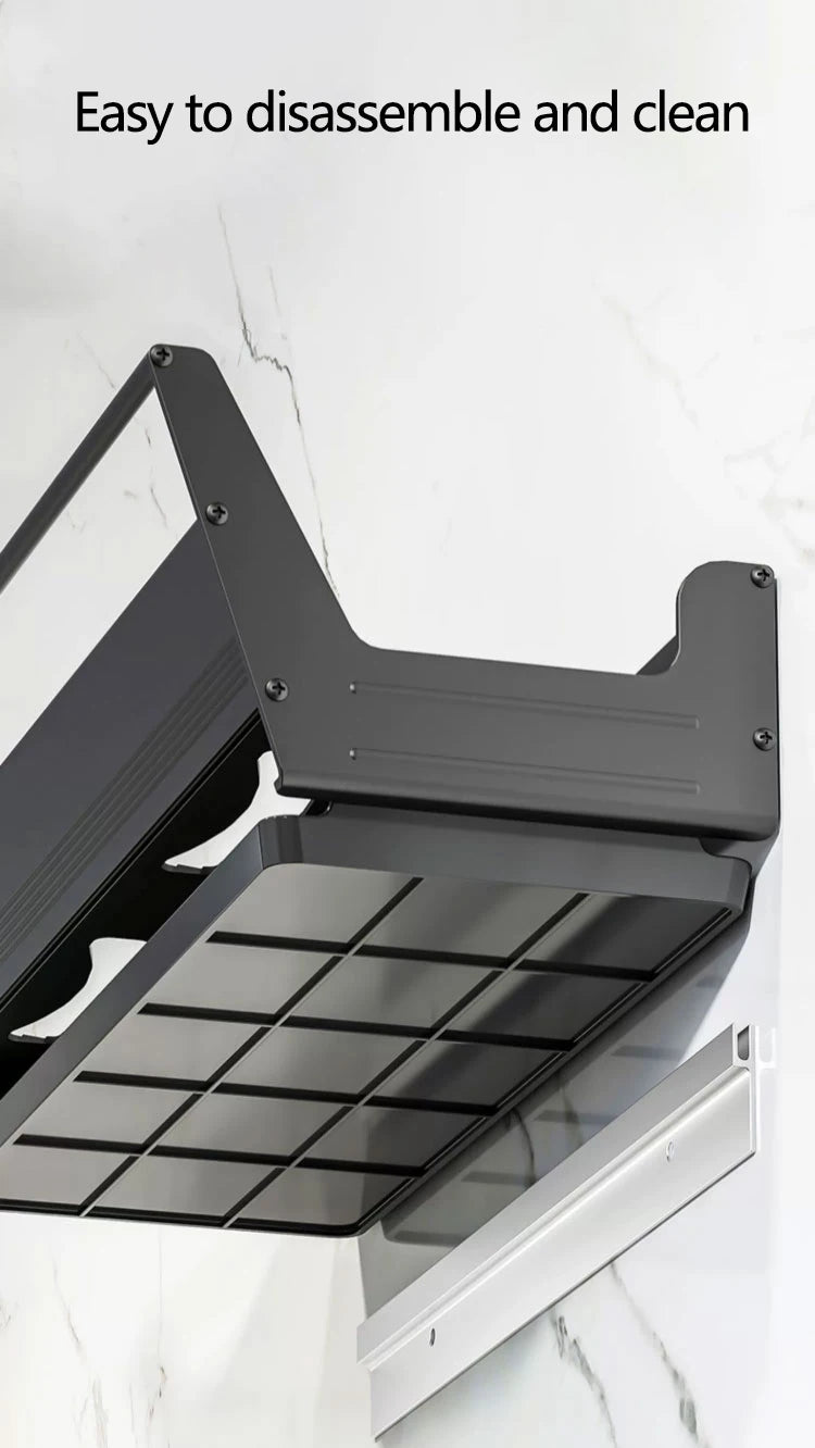 Wall Mounted Dish Drainer Dish Drying Rack Storage