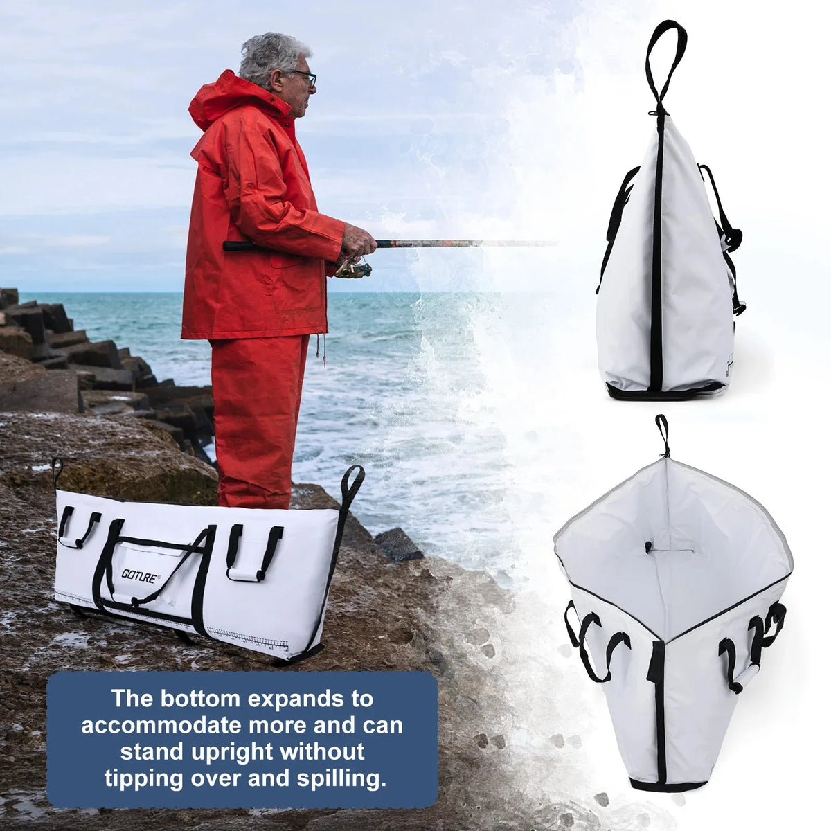 Goture Insulate Fishing Cooler Bag Waterproof 500d Pvc