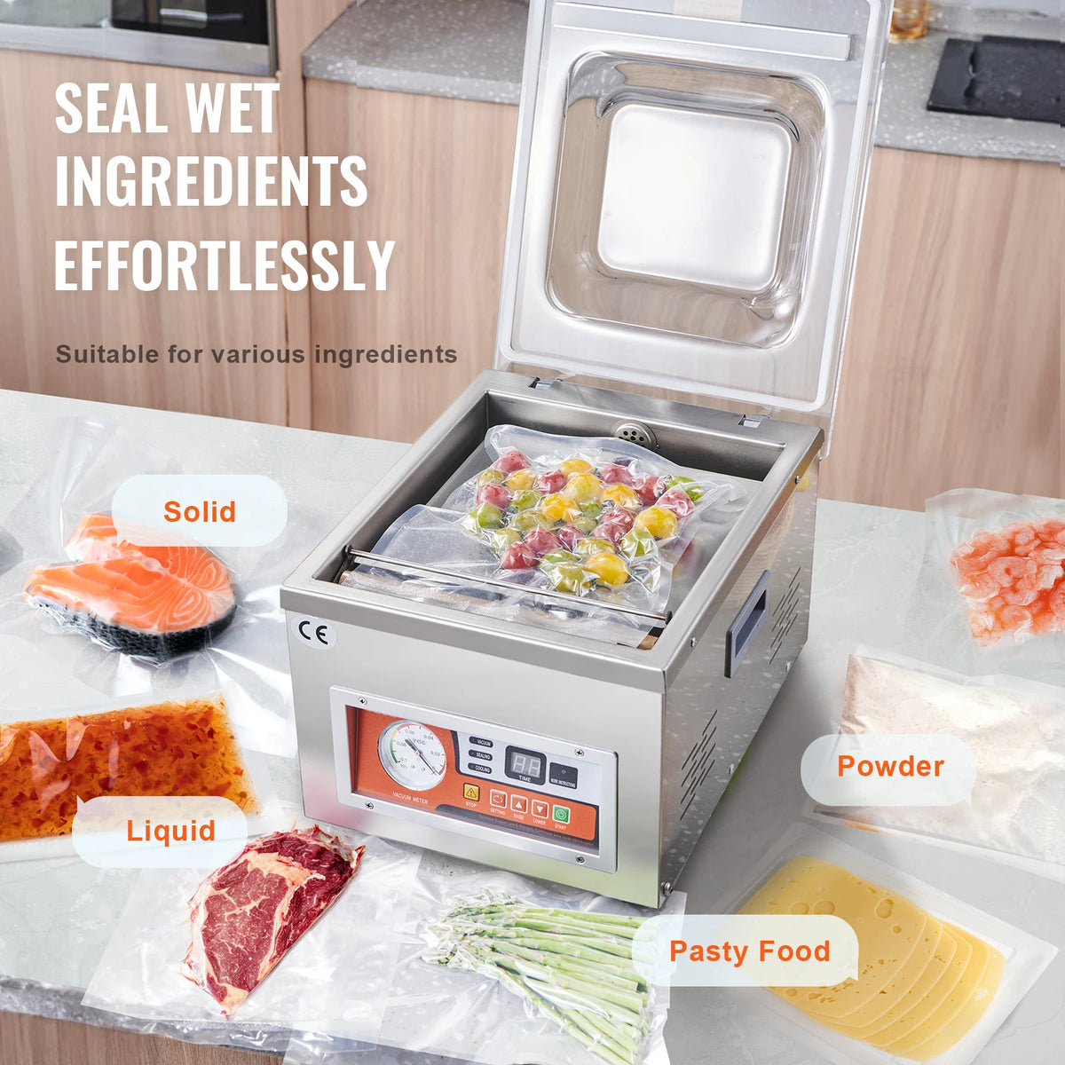 Succebuy Dz-260a Chamber Vacuum Sealer 15 Sealing Length