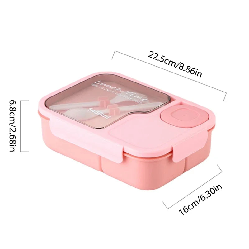 Lunch Box Office Bento Box Fork Spoon Microwave