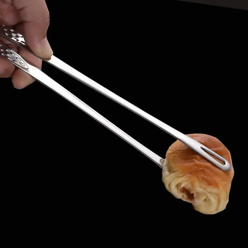 1pc 304 Stainless Steel Food Tongs Long Handle