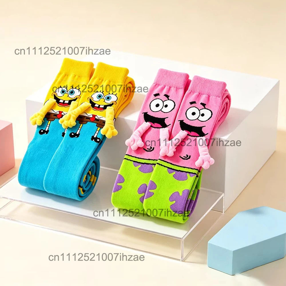 3d Yellow Sponge Series Socks Interactive Small Hands