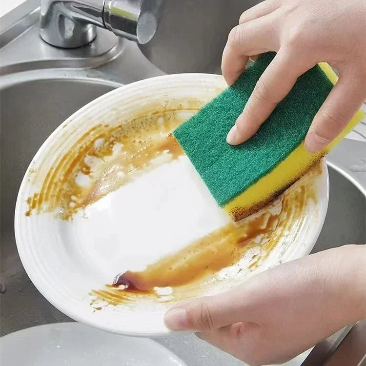 Double Sided Magic Sponge Motorcycles Pots Kitchens -