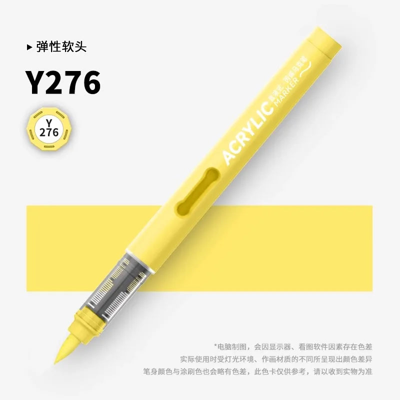 120/1 Colors Direct-Liquid Acrylic Brush Markers Pen Waterproof