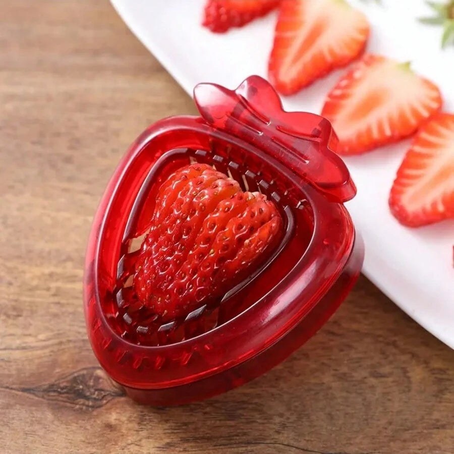 Stainless Steel Strawberry Slicer Creative Fruit Slicer Egg