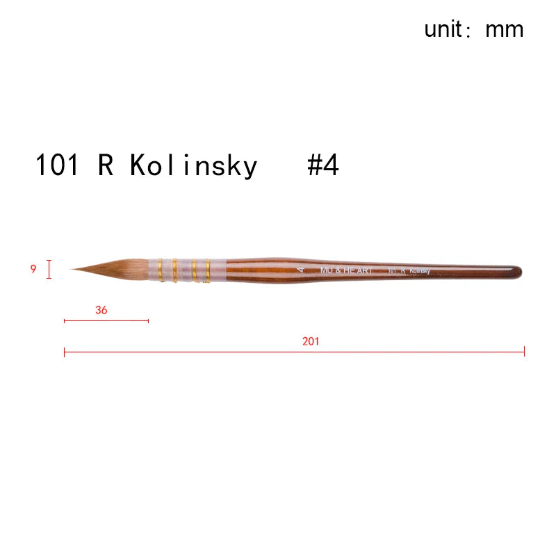 High Quality Kolinsky Sable Hair Mixed Watercolor Painting