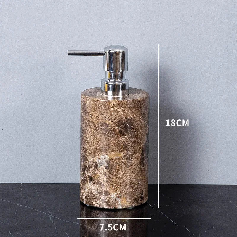 Emperador Dark Natural Marble Bathroom Brown Luxury Toothbrush