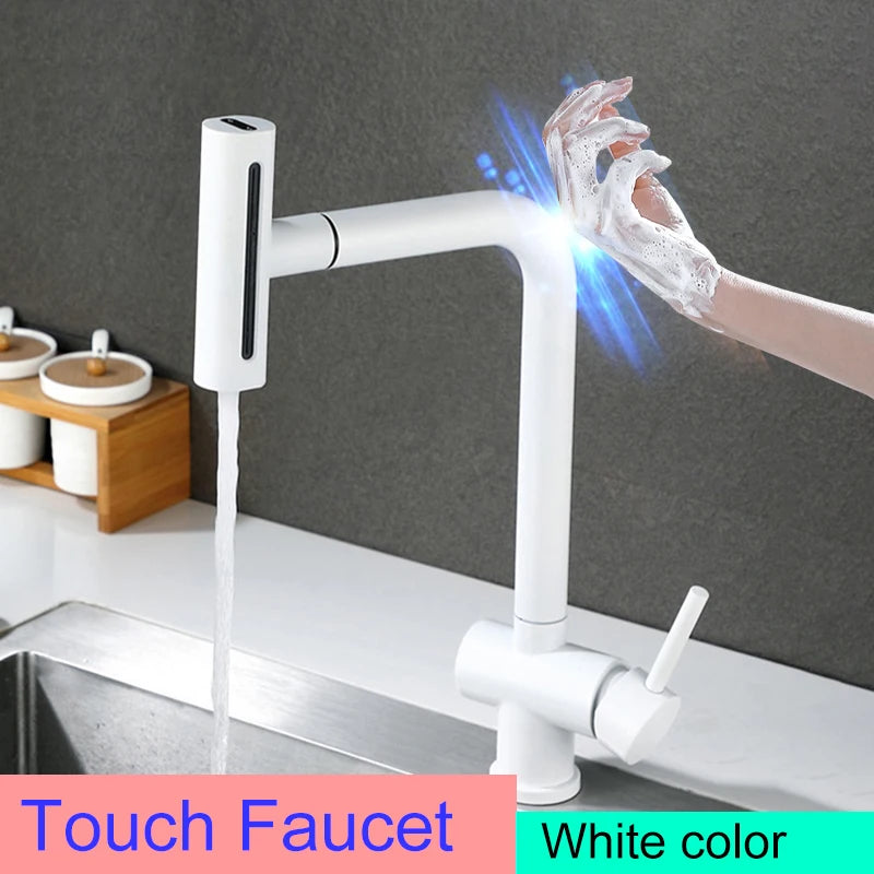 Cold Touch On Faucets Stainless Steel Pull Out
