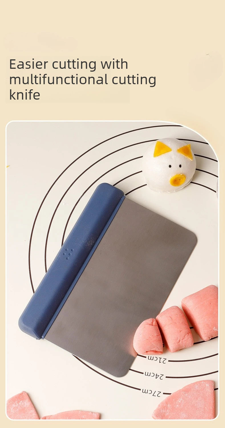 Stainless Steel Dough Scraper Handle Bench Cutter Pastry