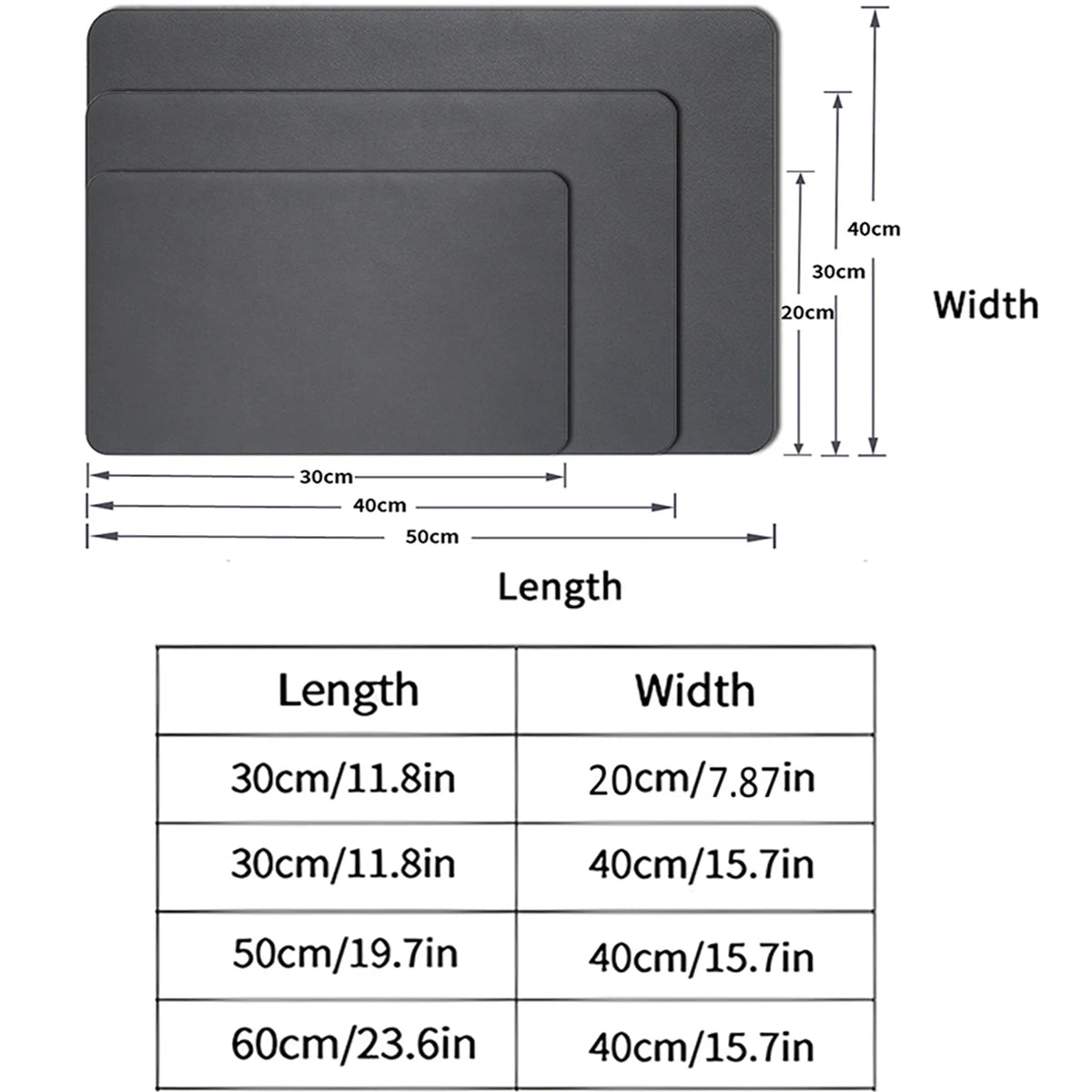 Simplicity Style Absorbent Drying Mat Table Decoration &