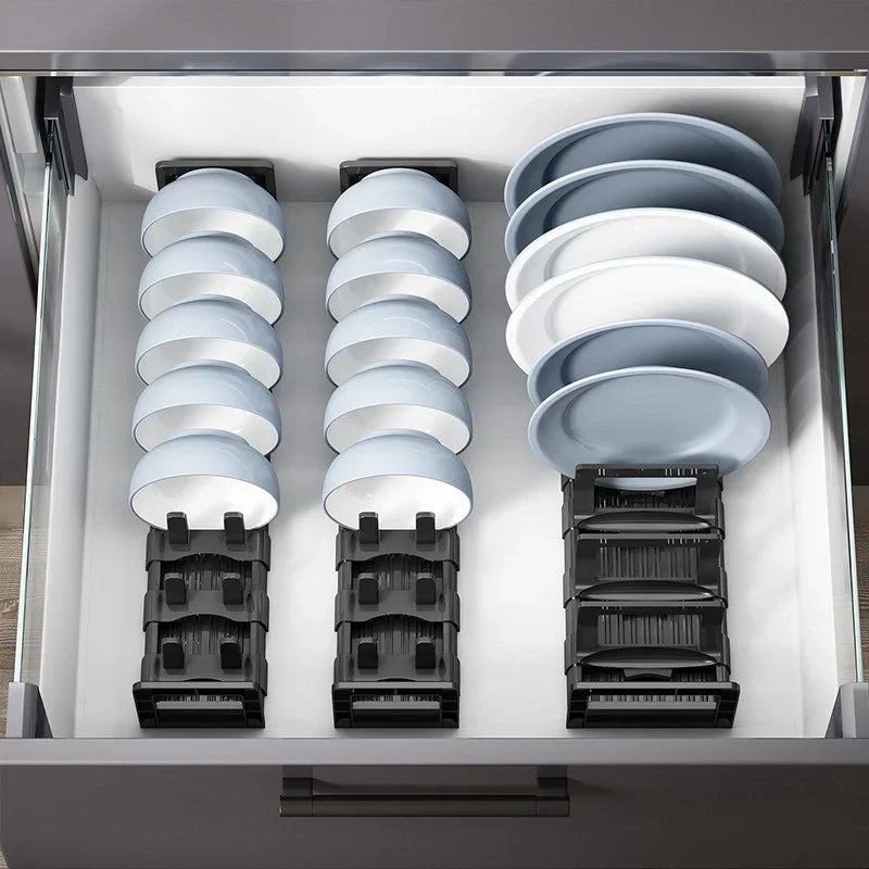 Under Cabinet Bowl Dish Rack Cabinet Drawer Storage