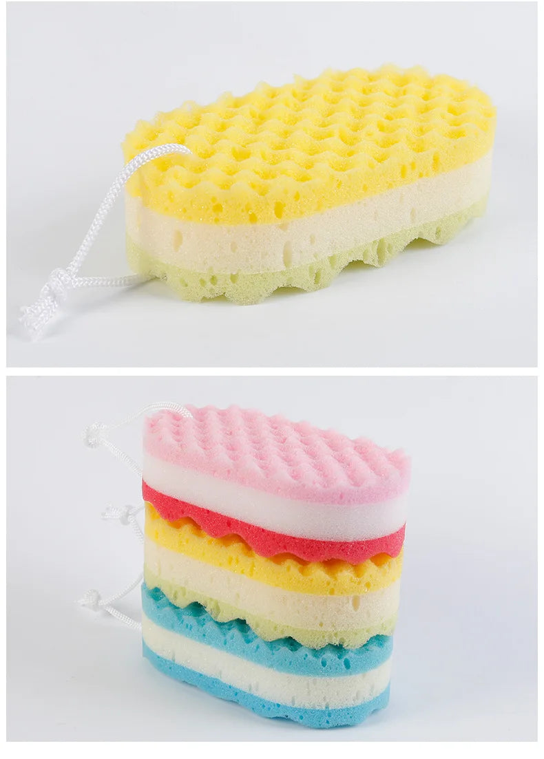 Three-Layer Seaweed Sponge Bath Sponge Adults Bath Ball