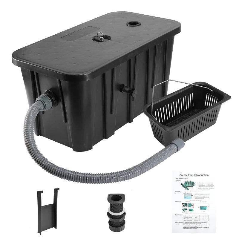 Commercial Oil-Water Separator Oil Grease Trap Outlet Restaurant