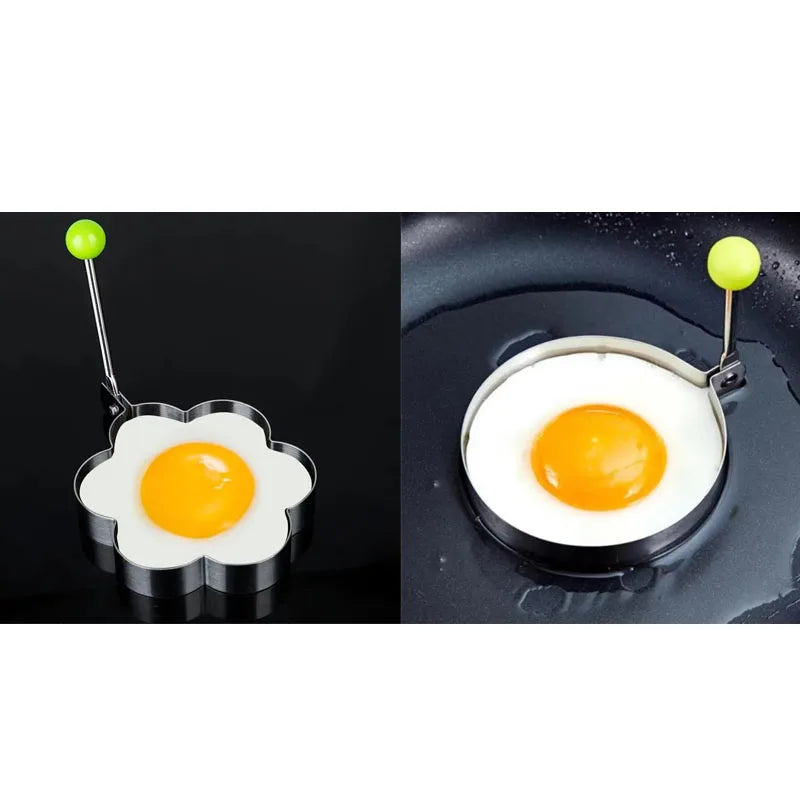 1-5pcs Stainless Steel Fried Egg Shaper Pancake Ring