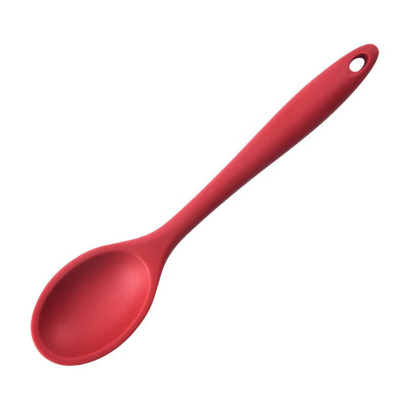 2pcs Silicone Scoop Long Handle Soup Scoop Salad