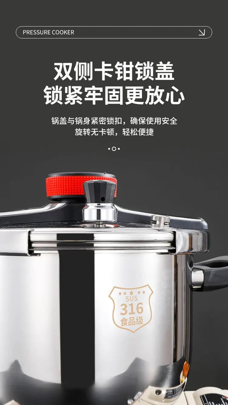 316 Stainless Steel Explosion-Proof Pressure Cooker Thickened