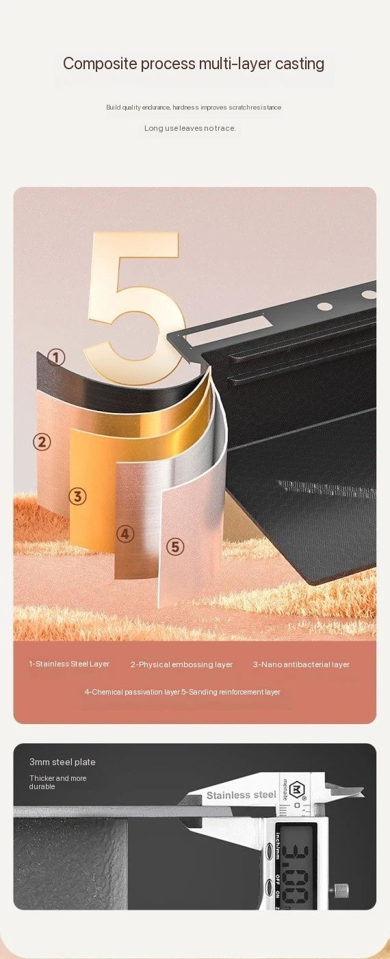 Integrated Waterfall Sink Honeycomb Technology Large Digitial