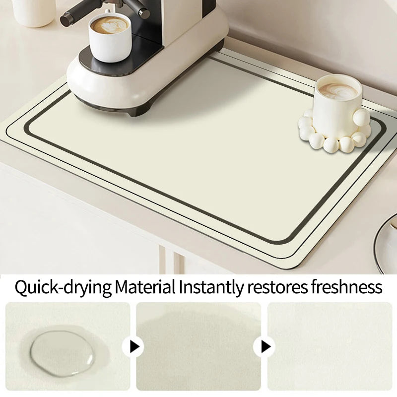 Dish Drying Mat Sink Splash Guard Super Absorbent