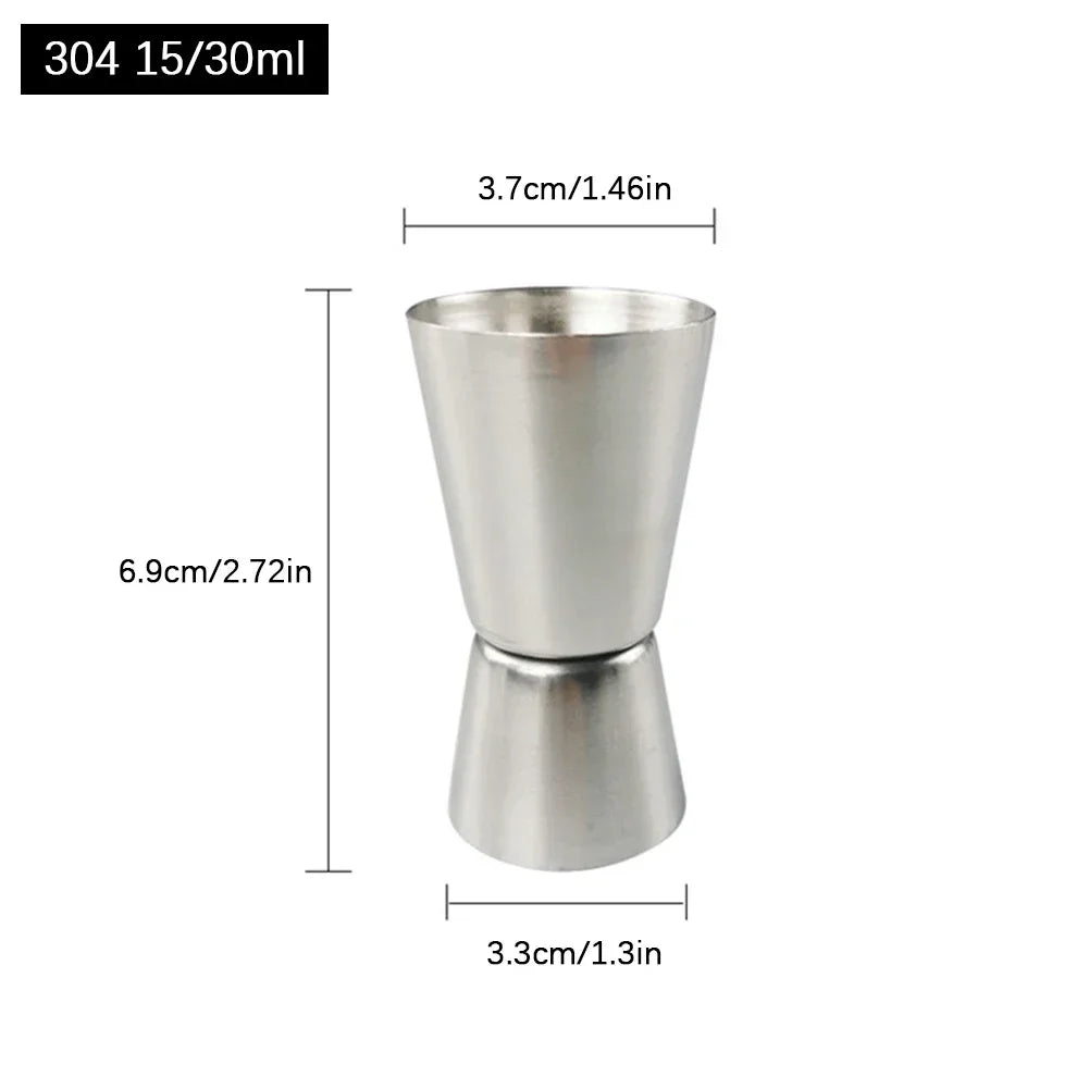Stainless Steel Measuring Cups 15/30ml 25/50ml 30/60ml Bar