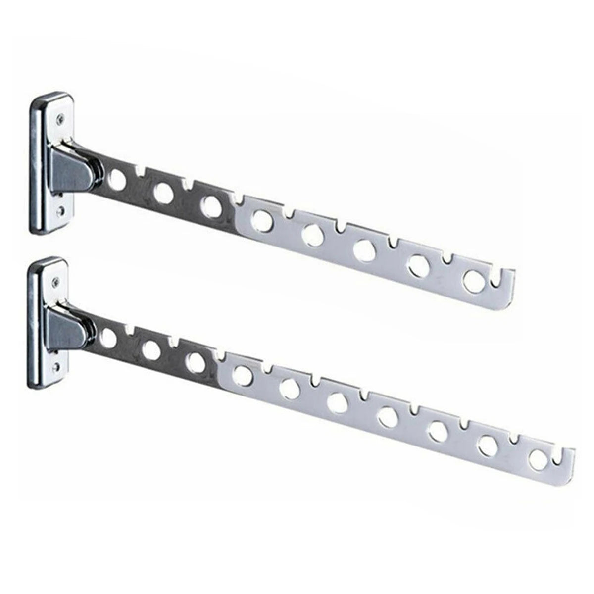 8/10 Holes Stainless Steel Clothes Hooks Wall Mounted