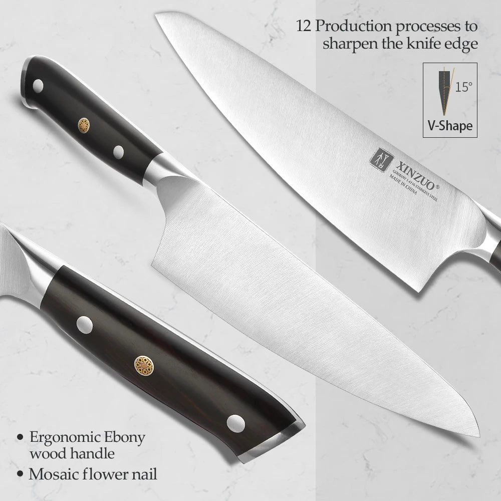 Xinzuo Inch Chef Knife German 4116 Steel Profesional