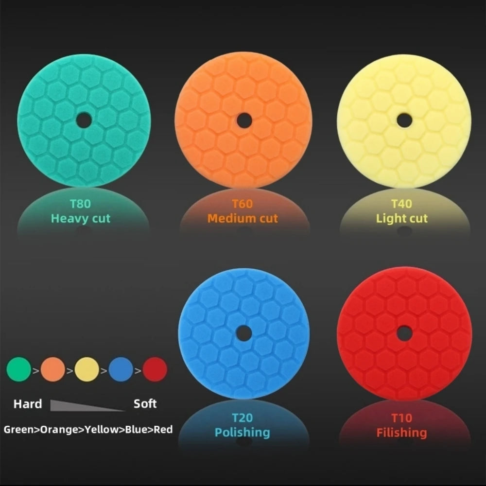 6/7 Inch Sponge Car Polisher Waxing Pads Buffing