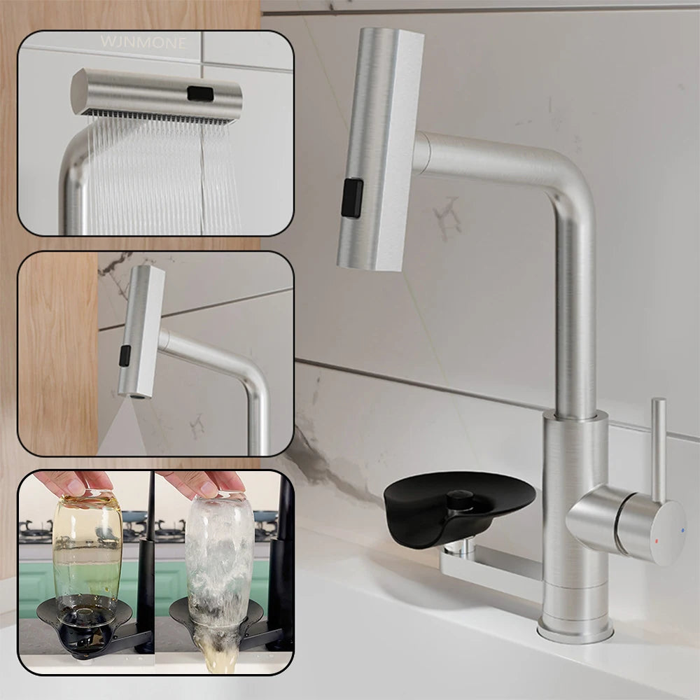 Multi Function Faucet Flying Rain Stream Nozzle Waterfall