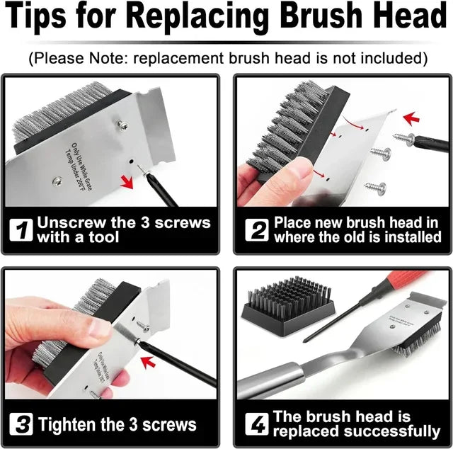Grill Brush Scraper Wire Bbq Grill Brush Outdoor