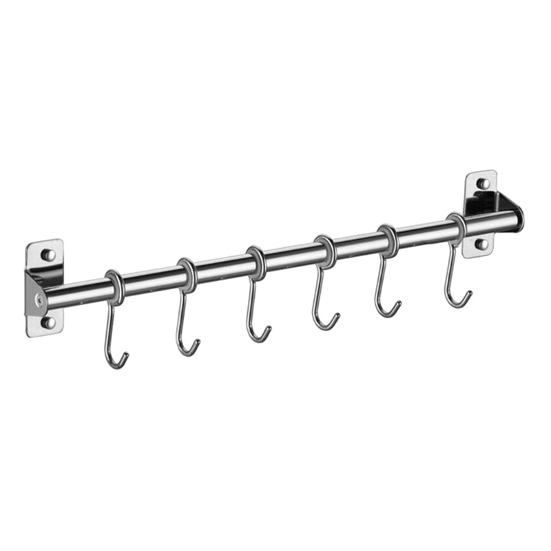 Wall Mounted Utensil Rack Stainless Steel Hanging Rail